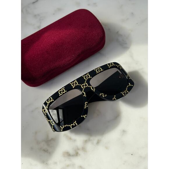 NEW Gucci GG0983S Logo Black Oversized Sunglasses $955 main image 7